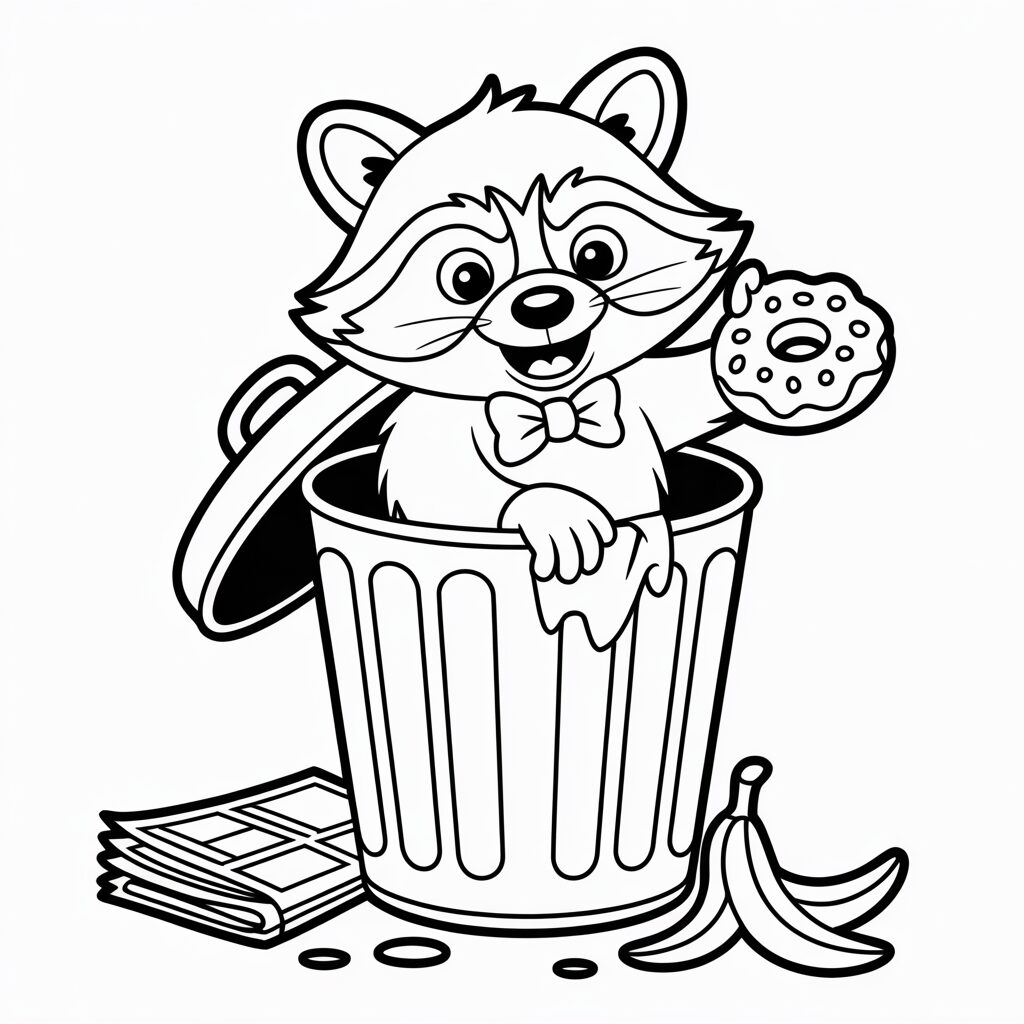 rocket raccoon coloring pages