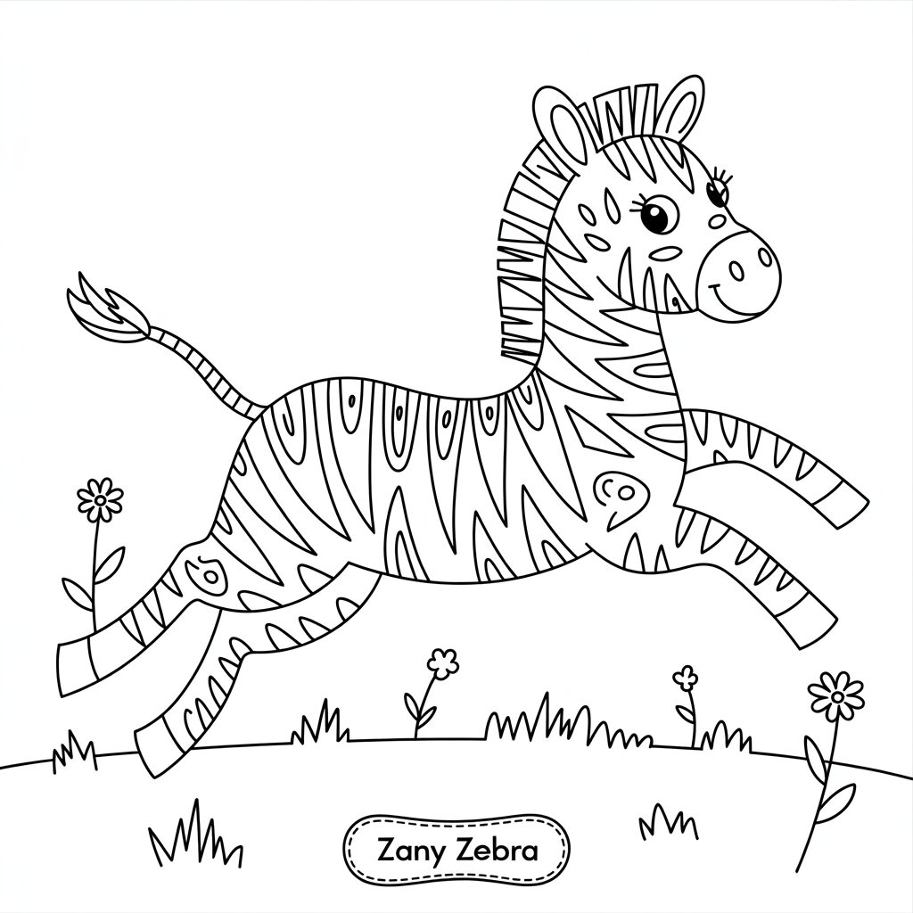 zebra coloring sheets