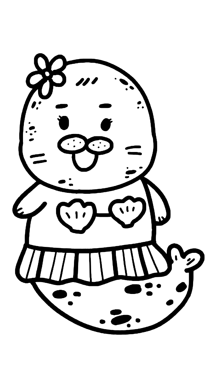 coloring pages of seals