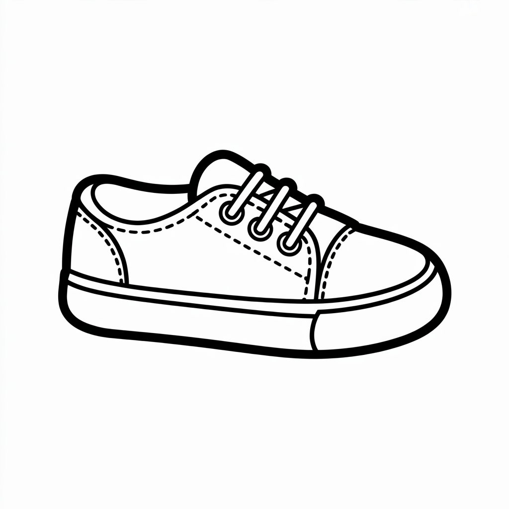 tennis shoes coloring pages