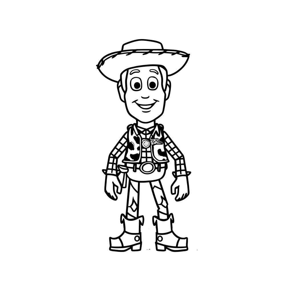 toy story coloring pages woody