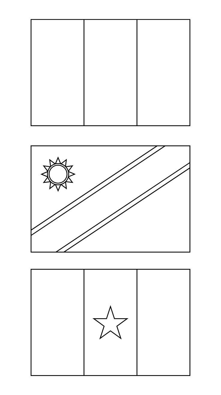 mexican flag coloring page