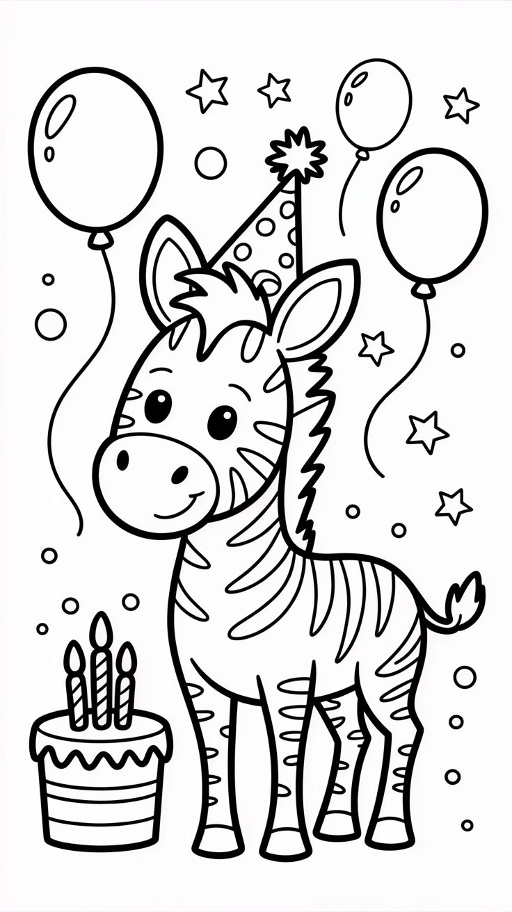 z for zebra coloring page