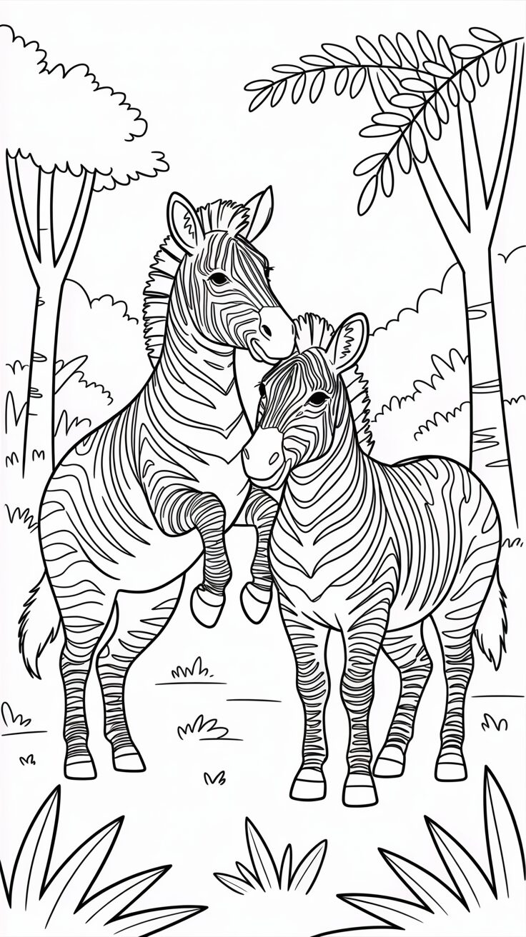 free coloring pages zebra