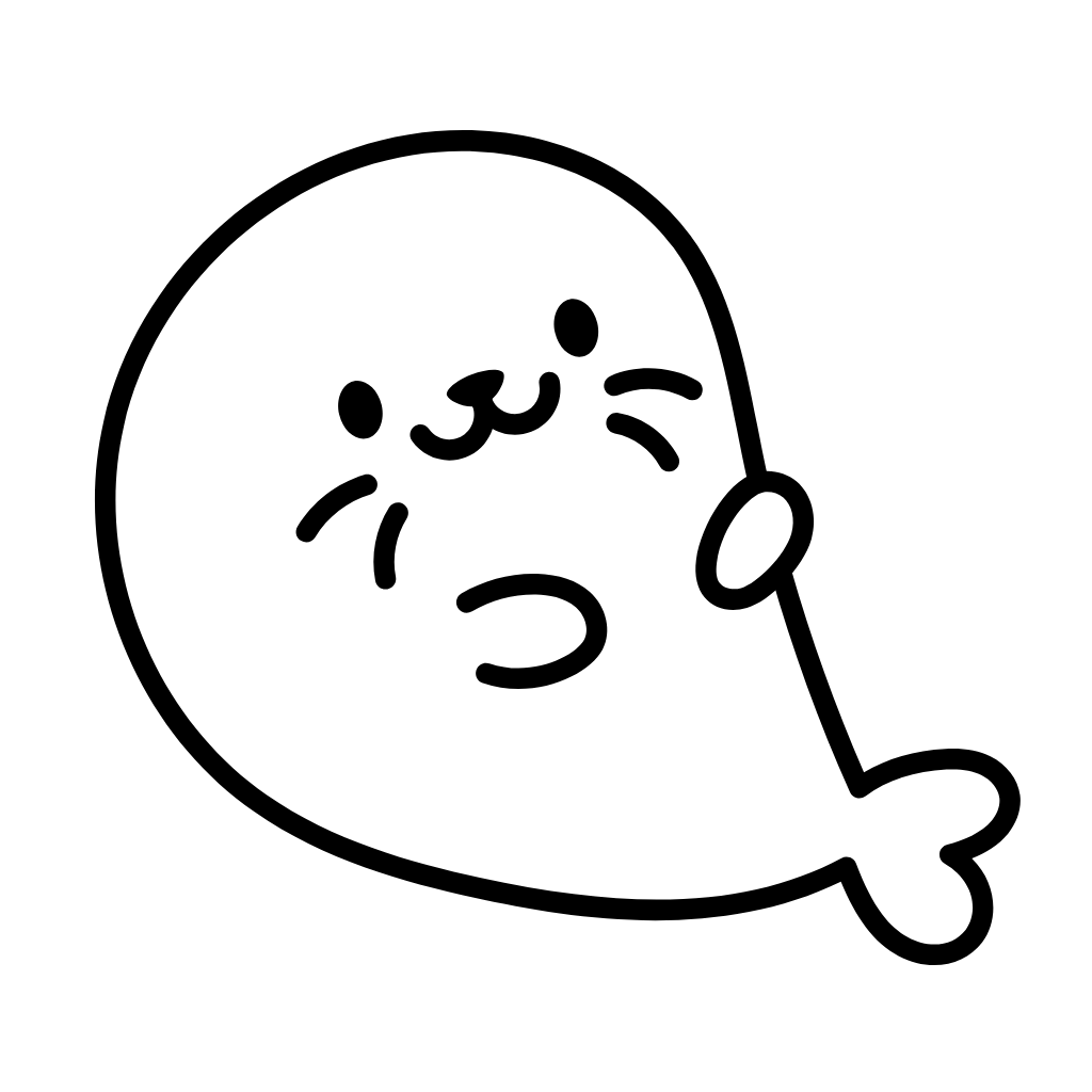 arctic seal coloring page