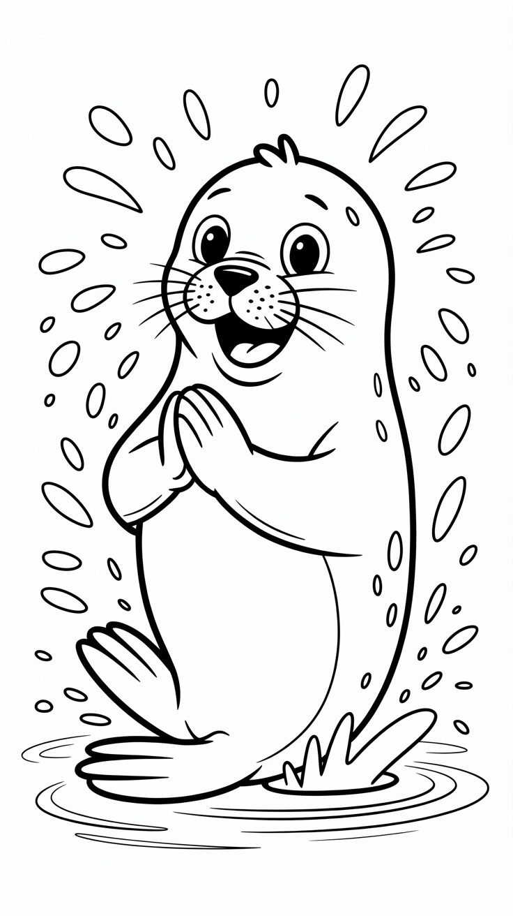 free seal coloring pages
