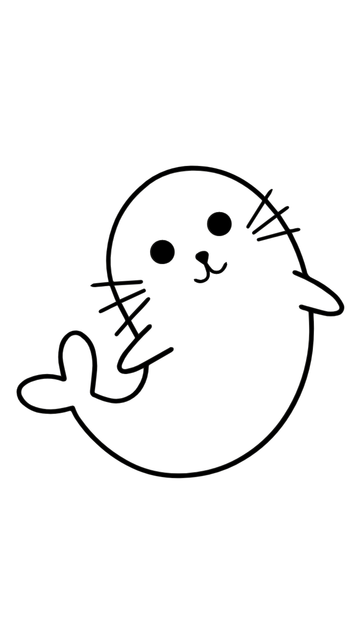 harbor seal coloring page