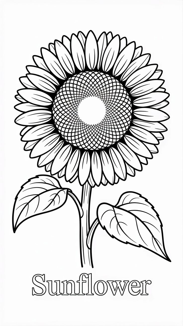 sunflower color sheets