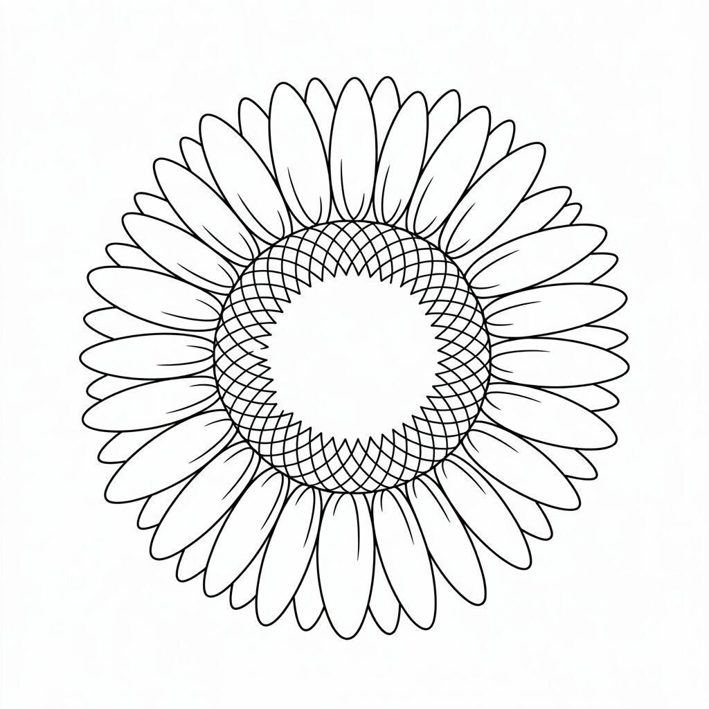 sunflower coloring sheets