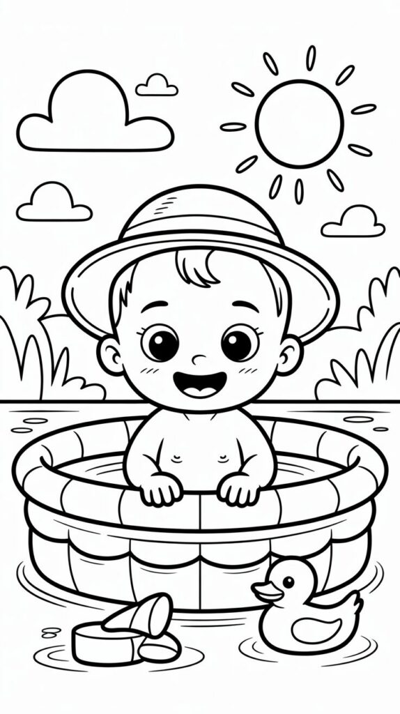beach ball coloring page