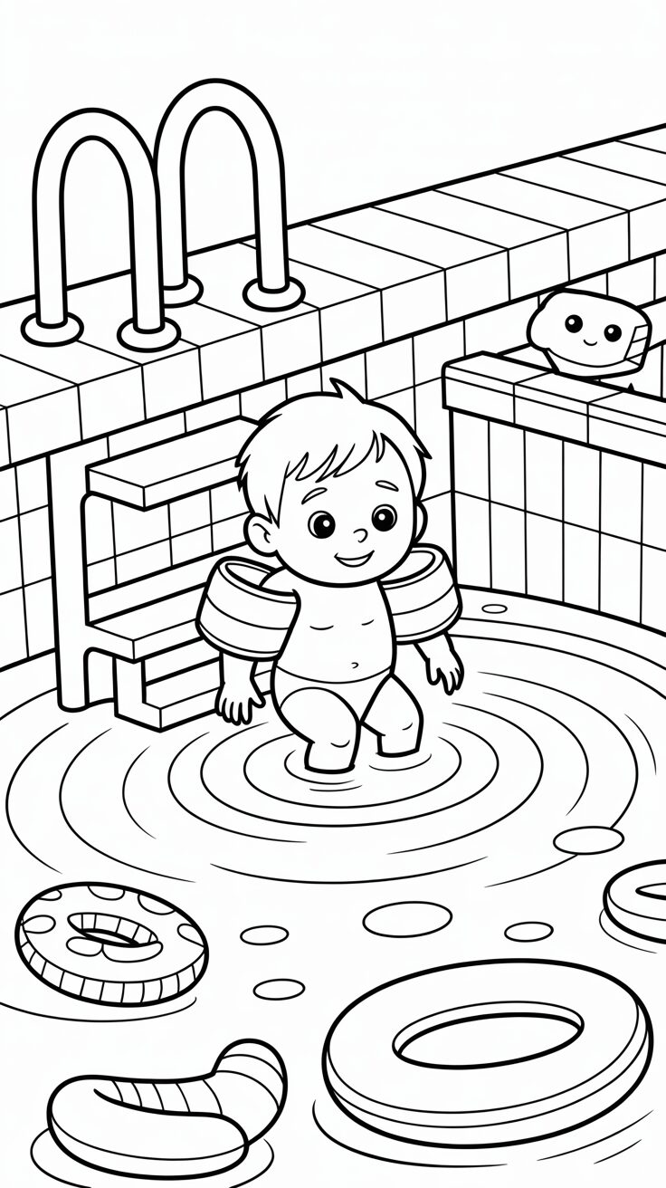 beach coloring pages