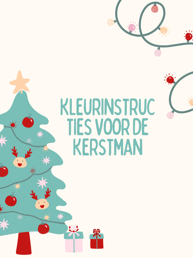 Kleurinstructies voor de Kerstman