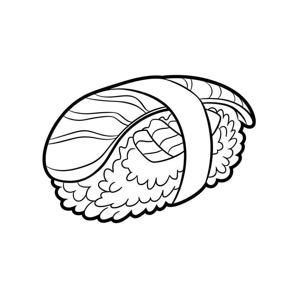 coloring pages sushi