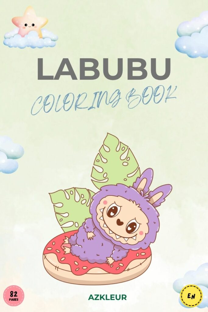 82 pages Labubu coloring book
