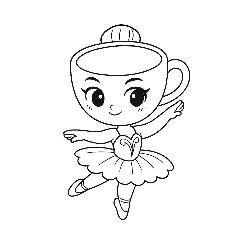 Ballerina Cappuccina coloring page free