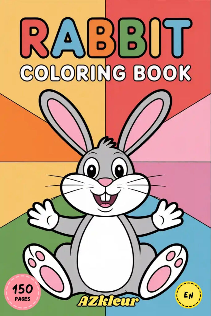150 Pages Bunny Coloring Book