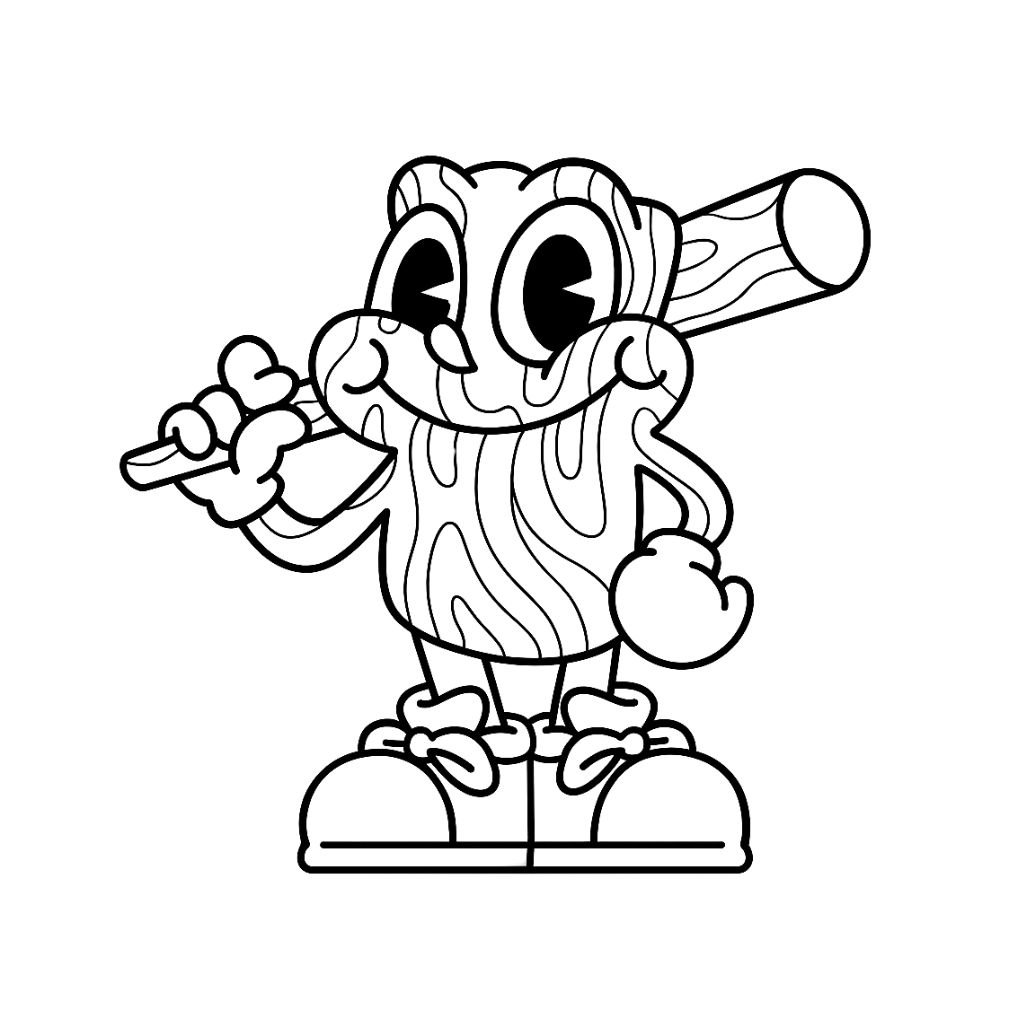 Tung Tung Tung Sahur coloring page free