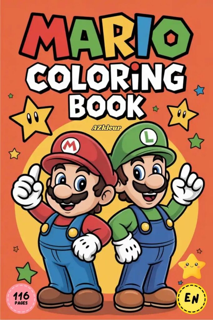 116 Pages of Mario Coloring Pages