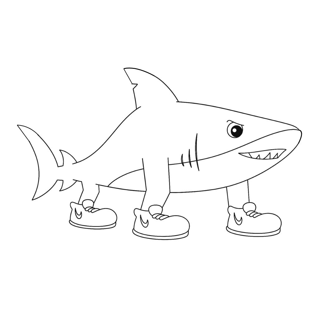 Tralalero Tralala coloring page download