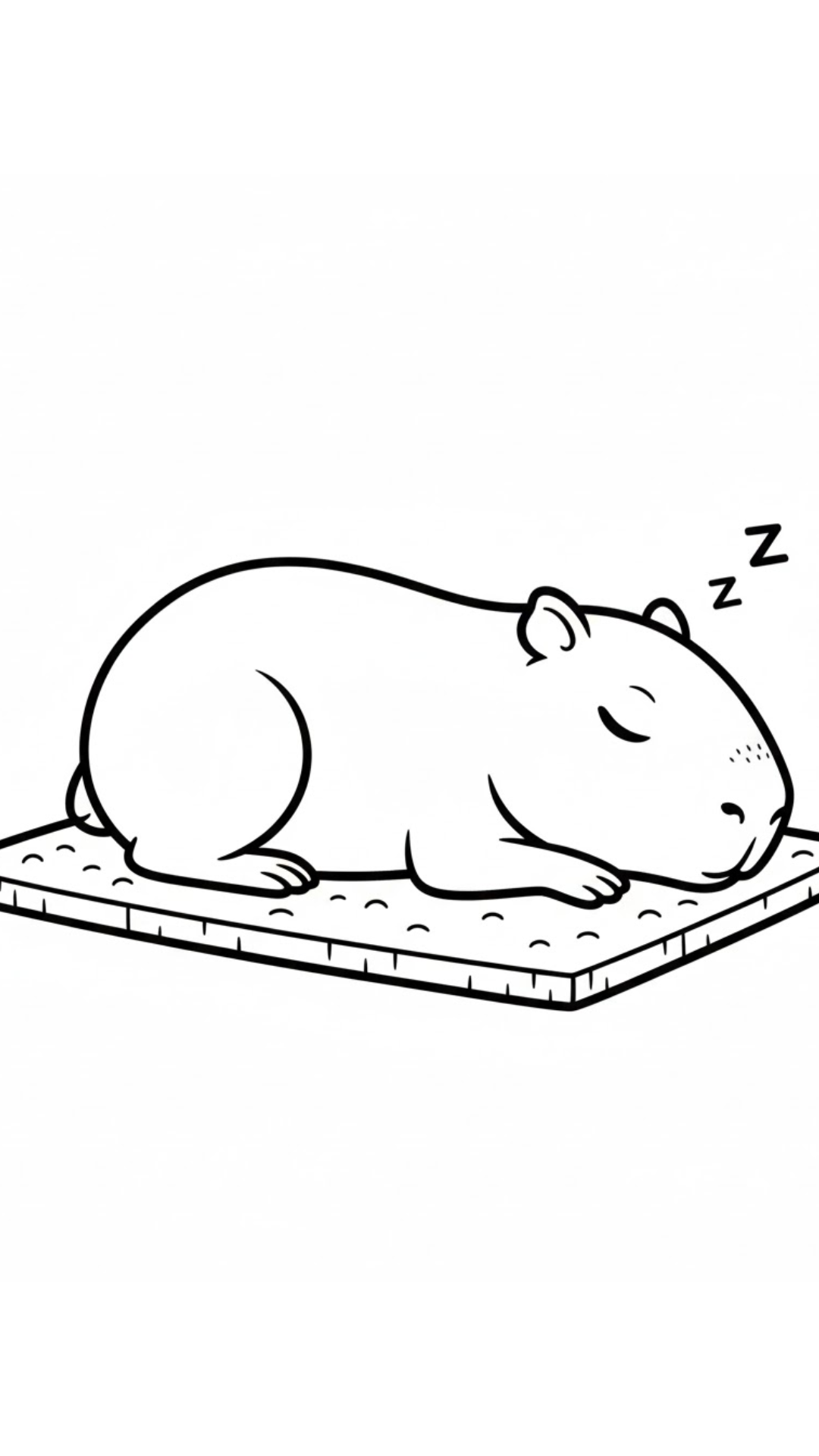 capybara coloring pages free
