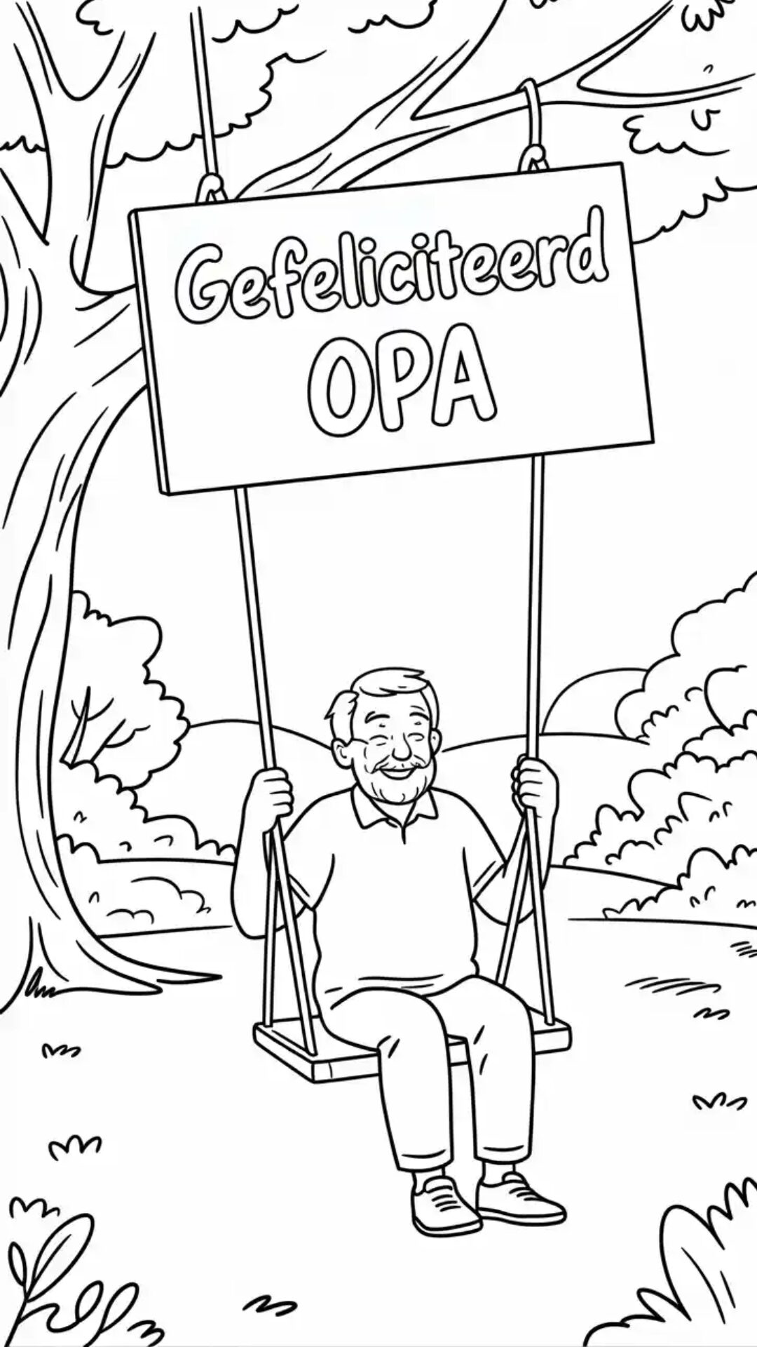 congratulations grandpa birthday coloring page