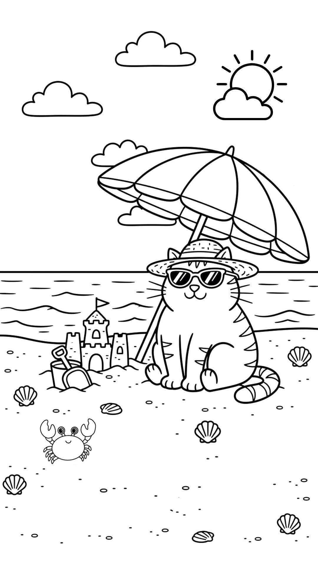 Dikkie Dik beach coloring page