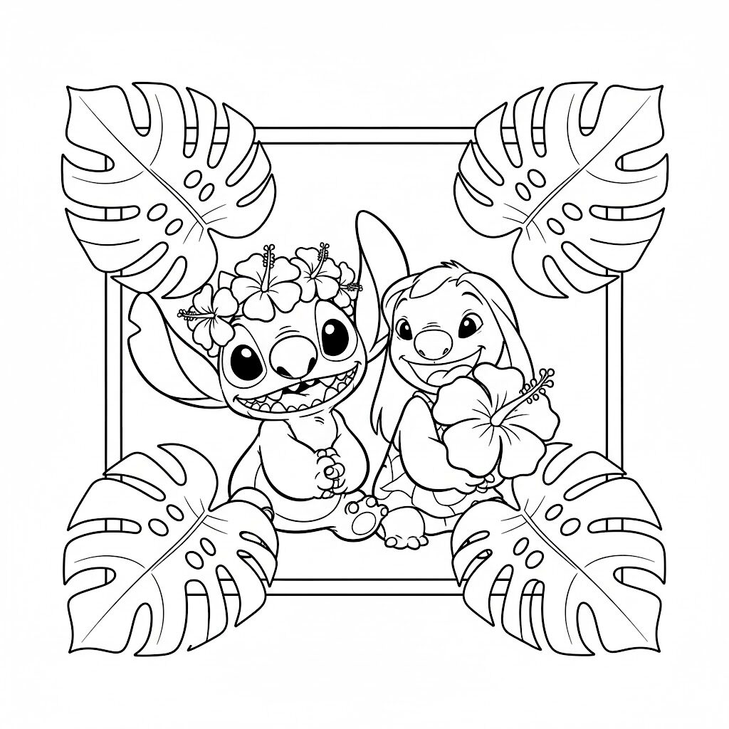 Lilo and Stitch coloring page