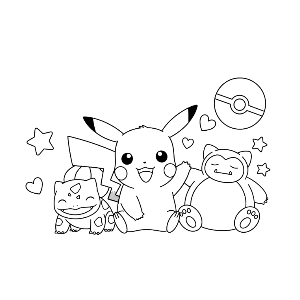 cute Pokémon coloring page