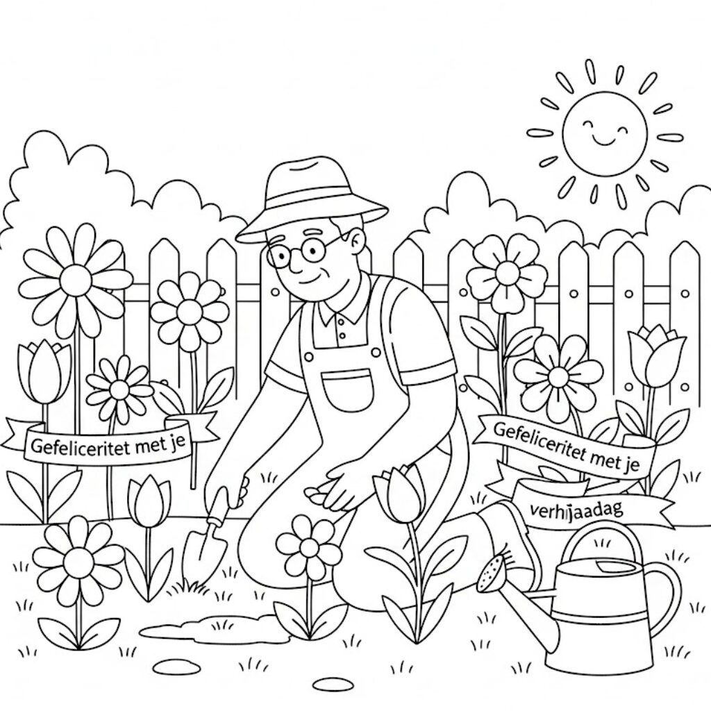 coloring page for grandpa’s birthday