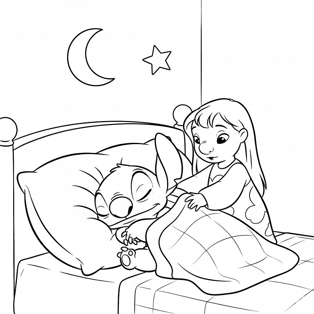 Lilo and Stitch coloring page