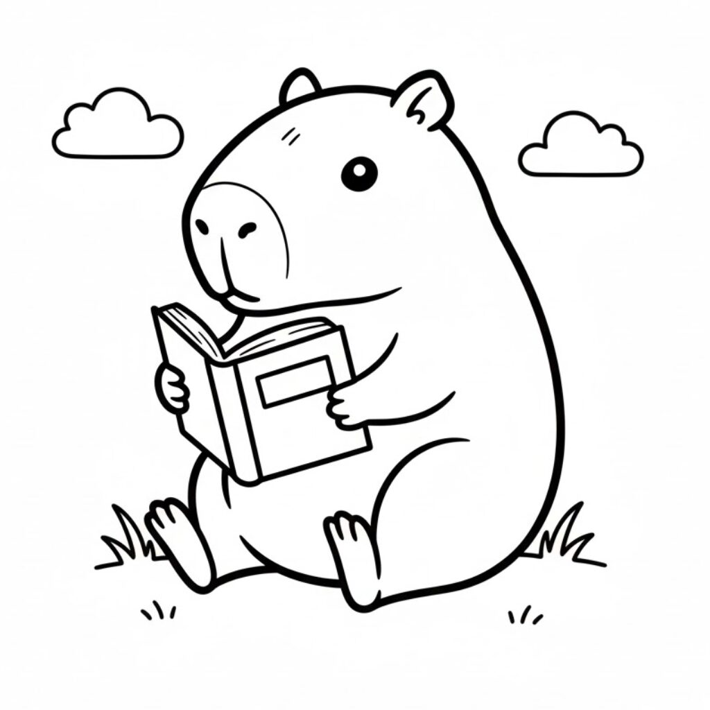 capybara coloring pages